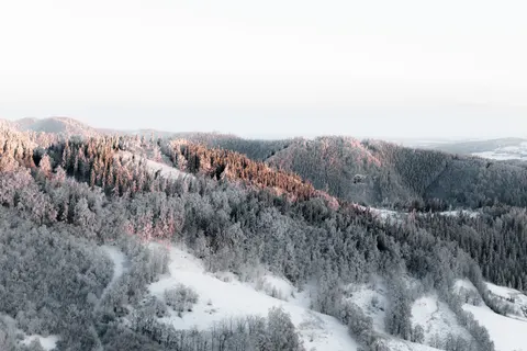 Winter Mountains 4K Wallpaper · winter · 3840×2560