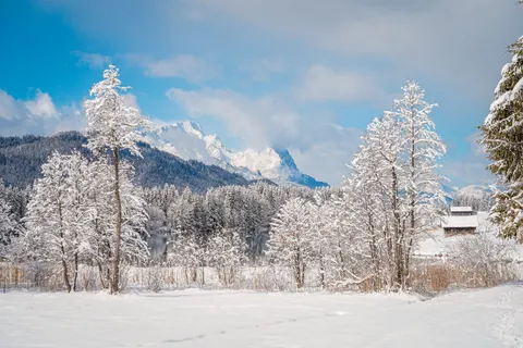 Winter Mountains 4K Wallpaper · winter · 3840×2560