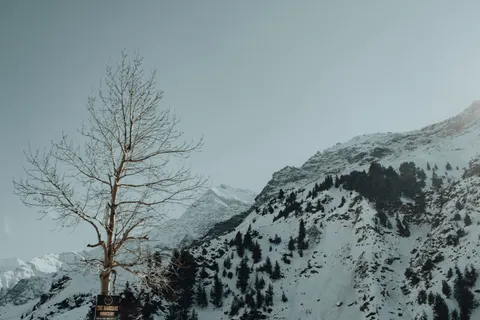 Winter Mountains 4K Wallpaper · winter · 3840×2560