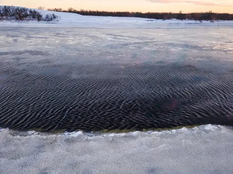 Winter Lake 4K Wallpaper · winter · 3840×2880