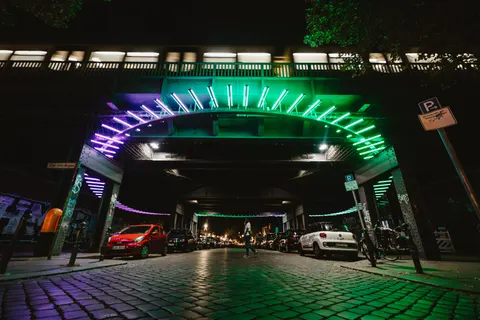 Neon Tunnel 4K Wallpaper · neon · 3840×2560