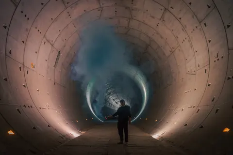 Neon Tunnel 4K Wallpaper · neon · 3840×2560