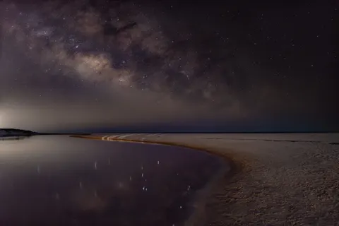 海上の天の川 4K壁紙 · space · 3840×2559