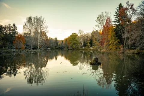 Autumn Lake 4K Wallpaper · autumn · 3840×2560