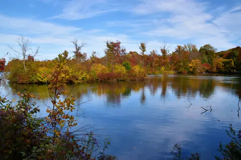 Autumn Lake 4K Wallpaper · autumn · 3840×2560