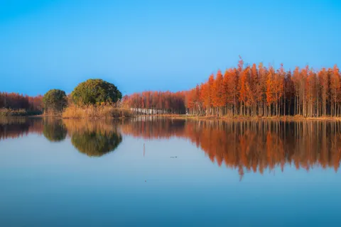 Autumn Lake 4K Wallpaper · autumn · 3840×2563