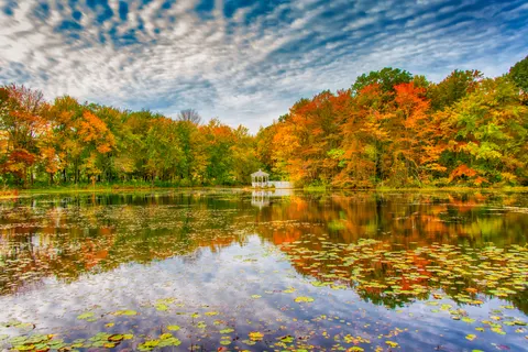Autumn Lake 4K Wallpaper · autumn · 3840×2563