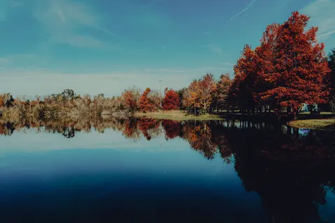 Autumn Lake 4K Wallpaper · autumn · 3840×2560