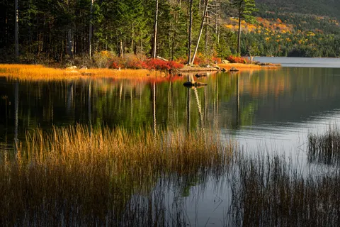 Autumn Lake 4K Wallpaper · autumn · 3840×2560