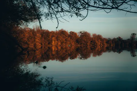 Autumn Lake 4K Wallpaper · autumn · 3840×2560