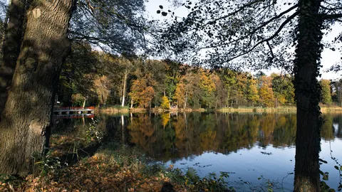 Autumn Lake 4K Wallpaper · autumn · 3840×2160