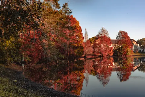 Autumn Lake 4K Wallpaper · autumn · 3840×2560