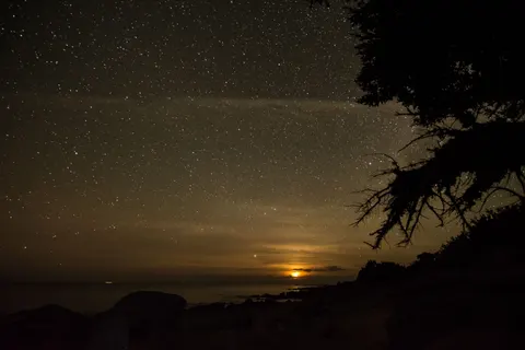 Milky Way over Sea 4K Wallpaper · space · 3840×2560