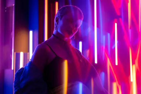 Neon Abstract 4K Wallpaper · abstract · 3840×2560