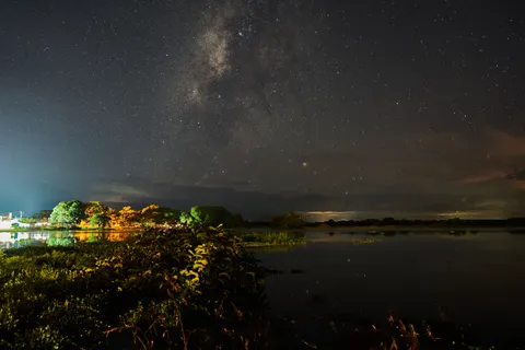 海上の天の川 4K壁紙 · space · 3840×2561
