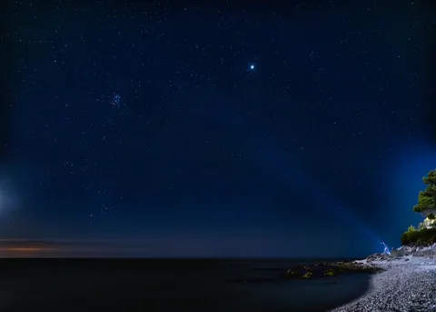海上银河 4K壁纸 · space · 3840×2744