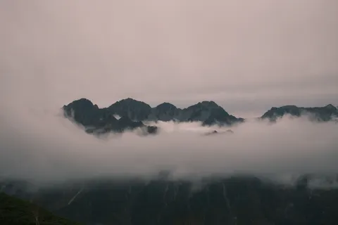 Dark Mountains 4K Wallpaper · dark · 3840×2560