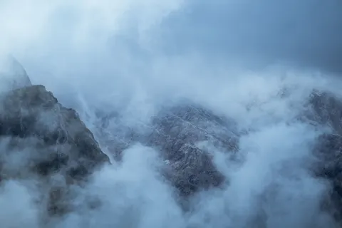 Dark Mountains 4K Wallpaper · dark · 3840×2560