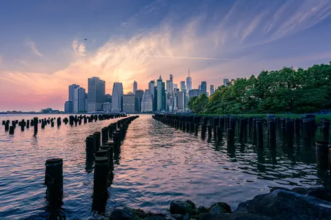 Skyline van New York 4K-achtergrond · city · 3840×2561