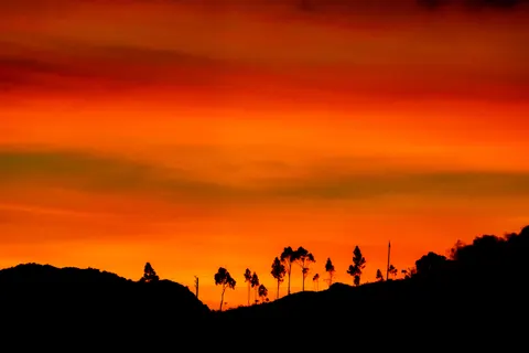 Sunset Silhouette 4K Wallpaper · sunset · 3840×2560