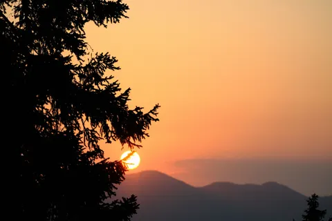 Sunset Silhouette 4K Wallpaper · sunset · 3840×2560