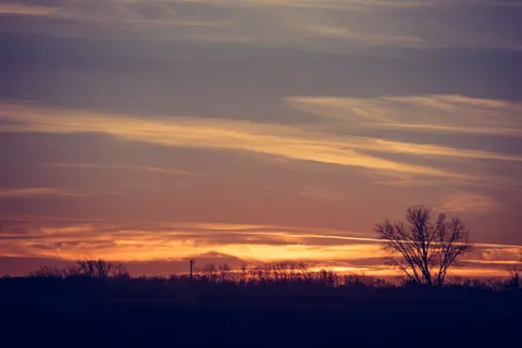 Sunset Silhouette 4K Wallpaper · sunset · 3840×2563