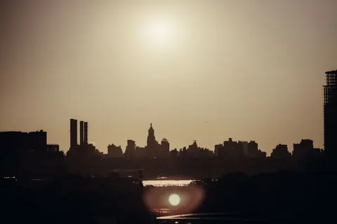Skyline van New York 4K-achtergrond · city · 3840×2560