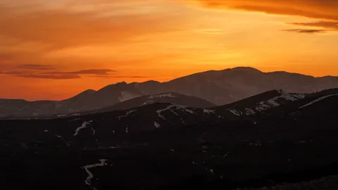 Sunset Mountains 4K Wallpaper · sunset · 3840×2160