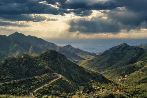 Sunset Mountains 4K Wallpaper · sunset · 3840×2560