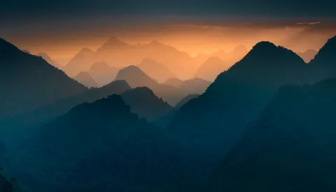 Sunset Mountains 4K Wallpaper · sunset · 3840×2199