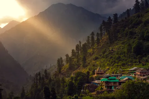 Sunset Mountains 4K Wallpaper · sunset · 3840×2563