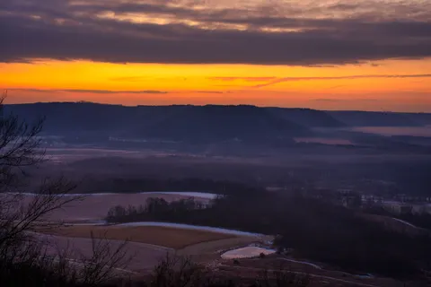 Sunset Mountains 4K Wallpaper · sunset · 3840×2560