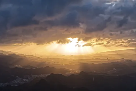 Sunset Mountains 4K Wallpaper · sunset · 3840×2567