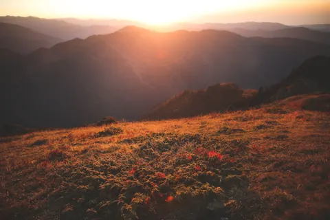 Sunset Mountains 4K Wallpaper · sunset · 3840×2560