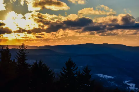 Sunset Mountains 4K Wallpaper · sunset · 3840×2560