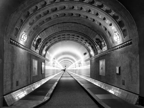 Neon Tunnel 4K Wallpaper · neon · 3840×2880