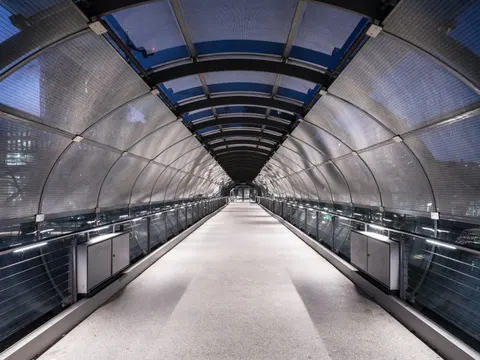 Neon Tunnel 4K Wallpaper · neon · 3840×2880