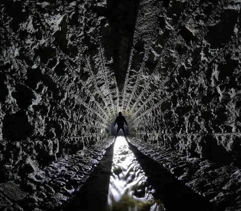 Neon Tunnel 4K Wallpaper · neon · 3840×3360