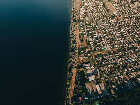 Aerial City 4K Wallpaper · aerial · 3840×2880