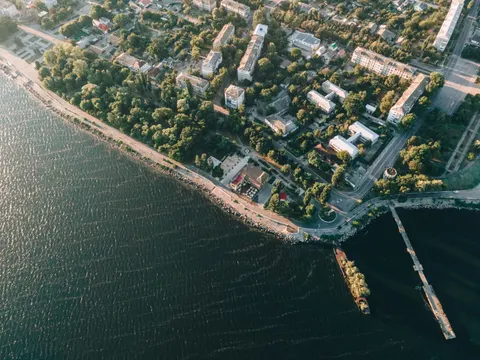 Aerial City 4K Wallpaper · aerial · 3840×2880