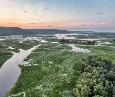 Aerial River 4K Wallpaper · aerial · 3840×3240