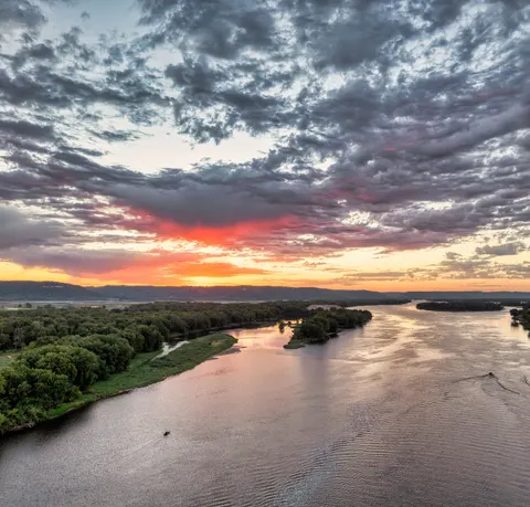 Aerial River 4K Wallpaper · aerial · 3840×3669