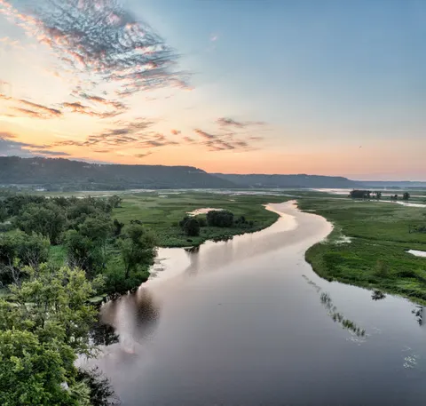 Aerial River 4K Wallpaper · aerial · 3840×3657
