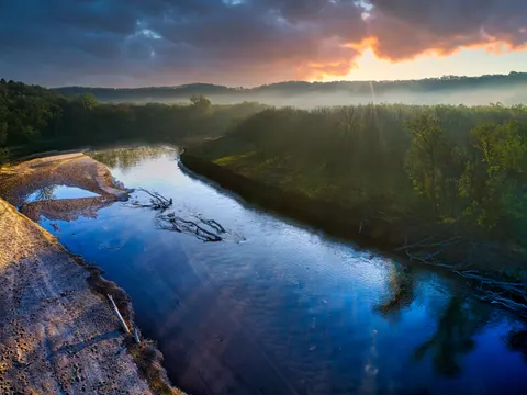 Aerial River 4K Wallpaper · aerial · 3840×2883