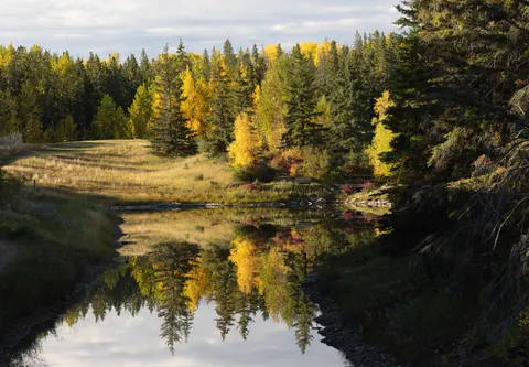 Autumn Lake 4K Wallpaper · autumn · 3840×2663