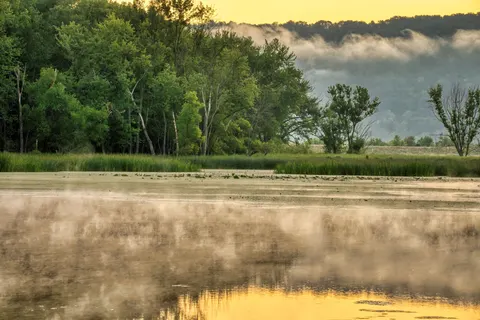Misty Mountain Lake 4K Wallpaper · nature · 3840×2560