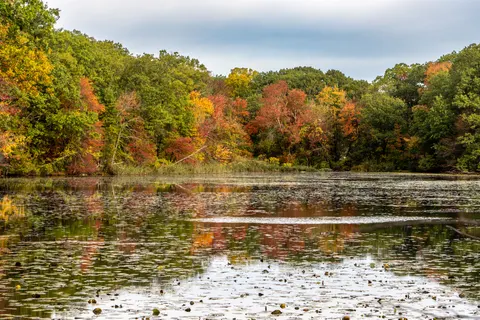 Autumn Lake 4K Wallpaper · autumn · 3840×2560