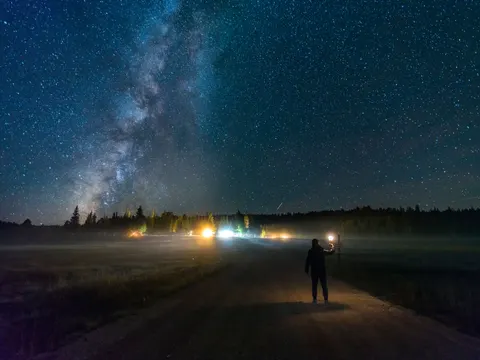 Starlit Silhouette 4K Wallpaper · space · 3840×2878