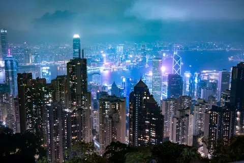 Hình nền Hồng Kông Về Đêm 4K · city · 3840×2560