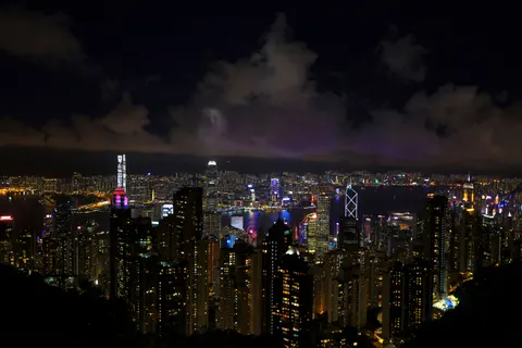 Fond d'écran Hong Kong de nuit 4K · city · 3840×2560